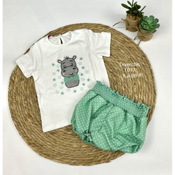 Conjunto bebe niño hipopotamo diverchic 1017
