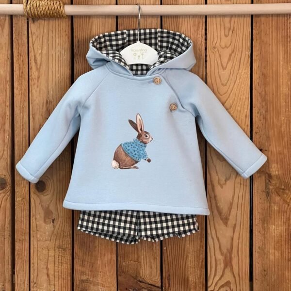 Conjunto niño azul conejo Valentina bebés