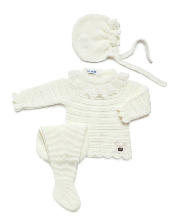Conjunto 3 piezas puntilla de juliana 24565
