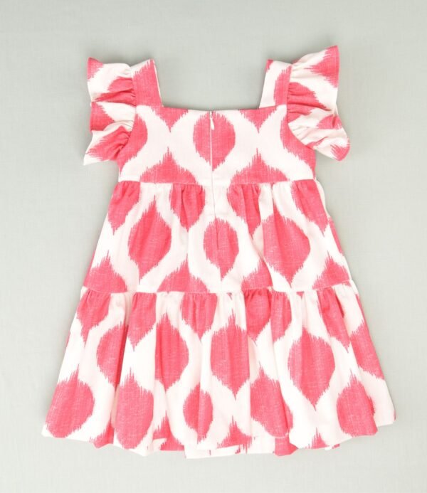 Vestido rombo niña de José Varón 54079 - Imagen 2