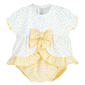 Conjunto Pololo Frisa Calamaro bebe niña 11109