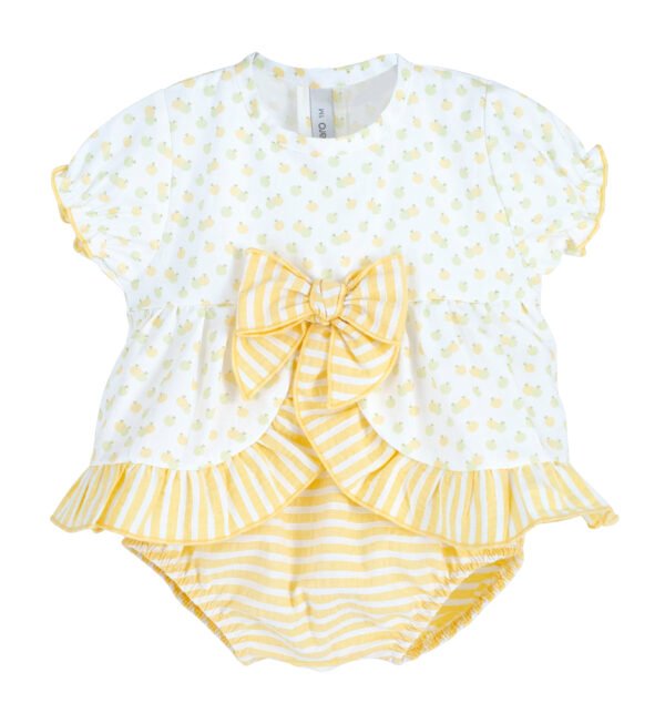 Conjunto Pololo Frisa Calamaro bebe niña 11109