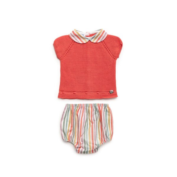 Conjunto bebé niño tela rayada de juliana 25078