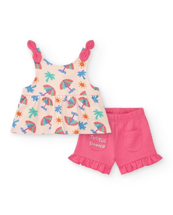 Conjunto niña blusa paraguas tuc-tuc