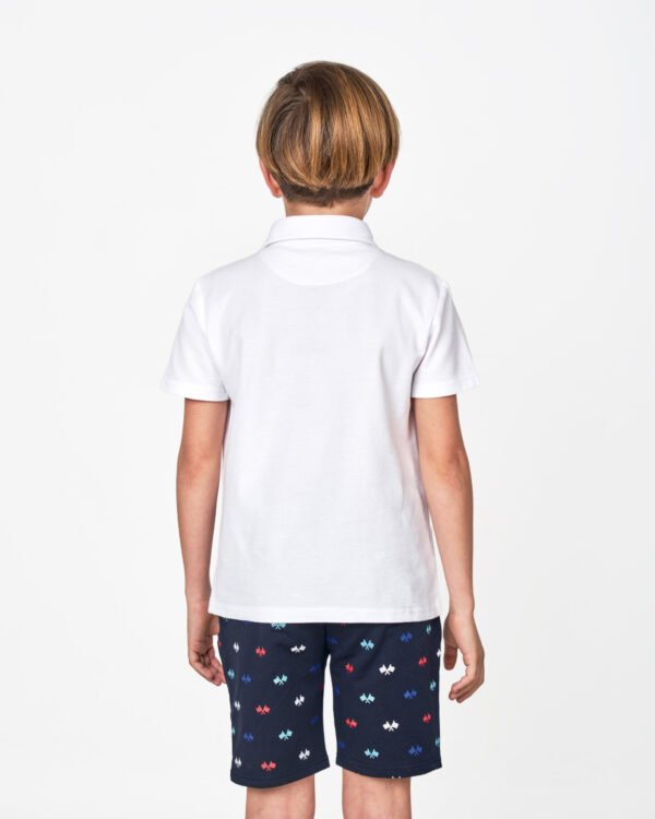 Set polo +bermuda banderas niño de spagnolo 3651 - Imagen 4