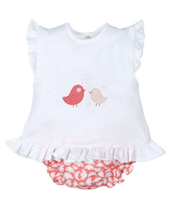 Conjunto bebé niña volantitos de popys 30536