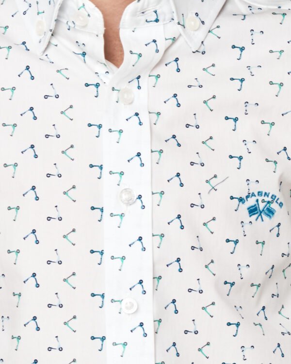 Camisa cuello boton pop. de spagnolo 016066 - Imagen 2