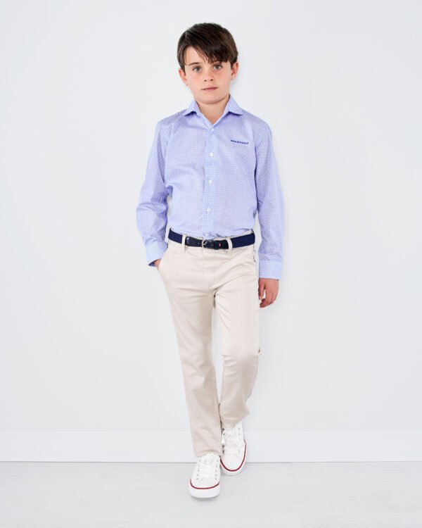 Pantalón 5777 chino estampado beige de spagnolo