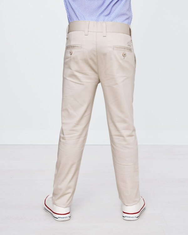 Pantalón 5777 chino estampado beige de spagnolo - Imagen 3