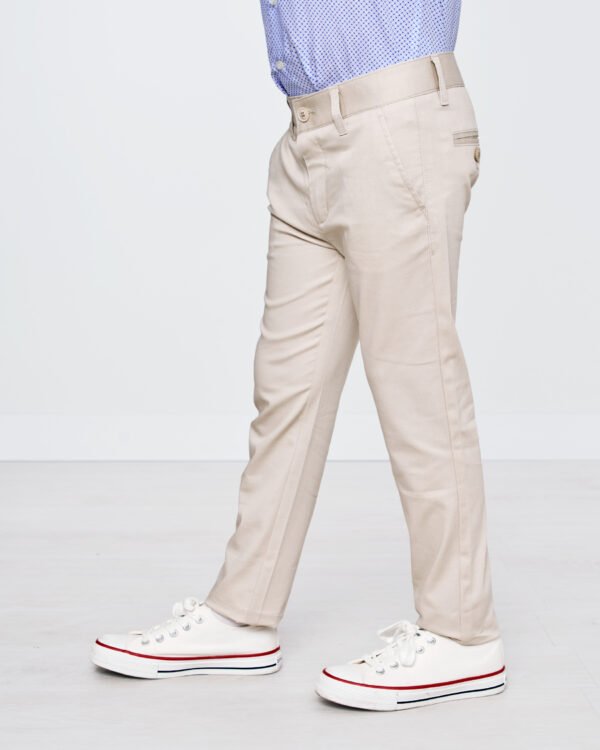 Pantalón 5777 chino estampado beige de spagnolo - Imagen 5