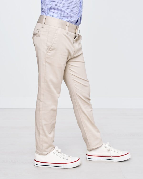 Pantalón 5777 chino estampado beige de spagnolo - Imagen 6