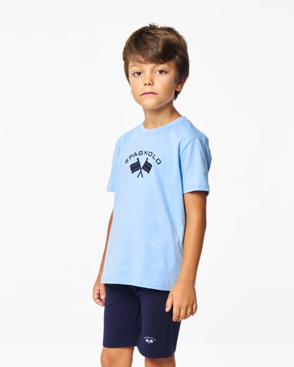 Set camiseta banderas + bermuda niño de spagnolo 3246