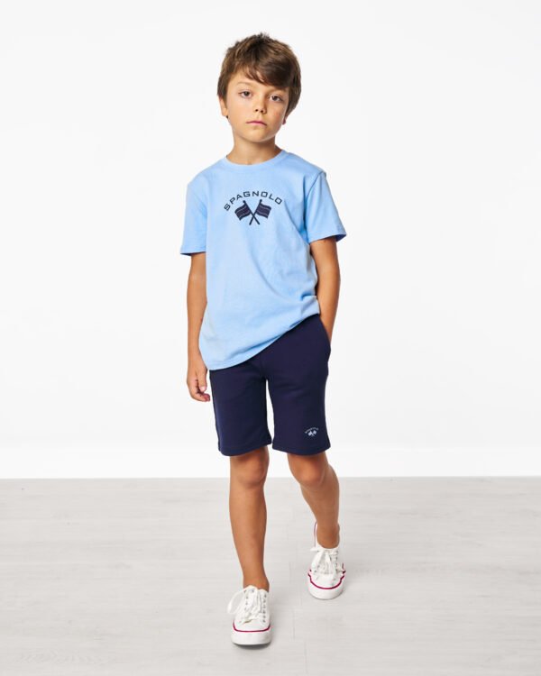 Set camiseta banderas + bermuda niño de spagnolo 3246 - Imagen 2