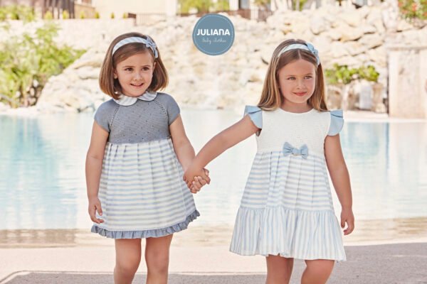 Vestido dos volantes rayado gallego 25130 de juliana - Imagen 2