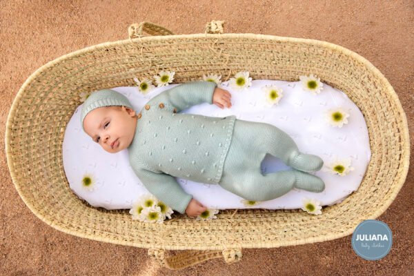Conjunto polaina bodoques verde mar 25035 de juliana