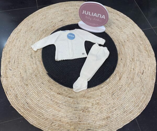 Conjunto polaina tachon trenza crudo 25045 de juliana