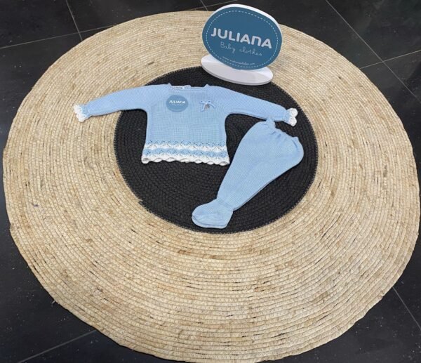 Conjunto polaina empiece ondas celeste 25050 de juliana