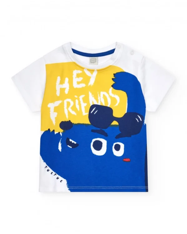 Conjunto niño camiseta y bermuda azul tuc-tuc - Imagen 2