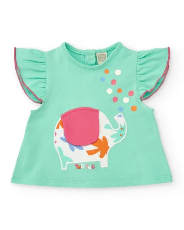 Conjunto niña camiseta de elefante tuc-tuc - Imagen 2