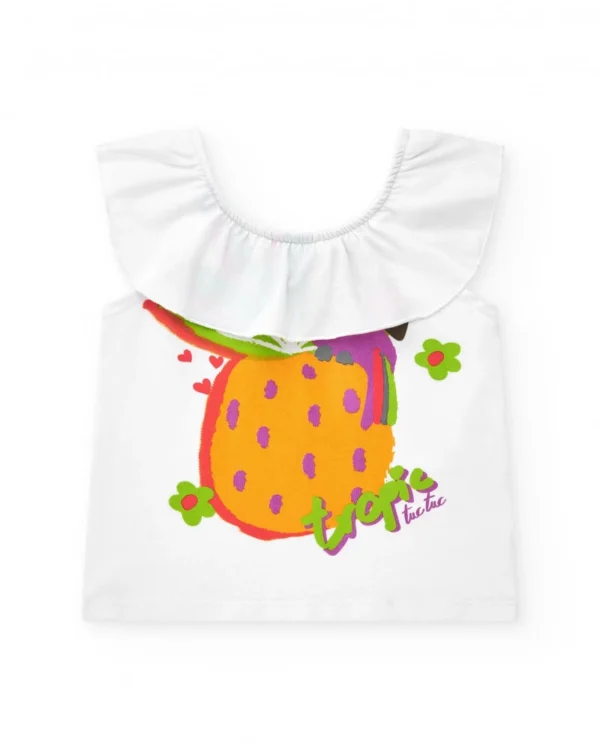 Conjunto niña camiseta y shorts morados tuc-tuc - Imagen 2