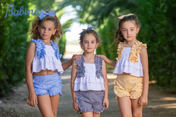 Conjunto blusa y short cuadros vichy de Babiné - Imagen 2