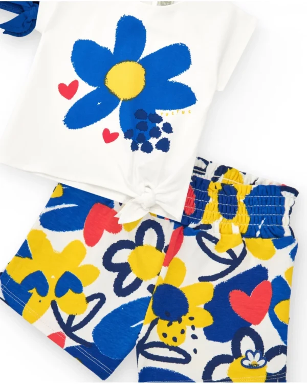 Conjunto niña 2 camisetas y short estampado tuc-tuc - Imagen 4