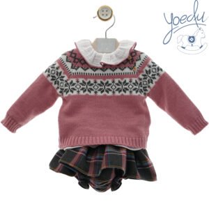 Conjunto baby niña 3 piezas de yoedu  0203