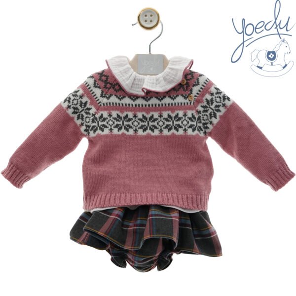 Conjunto baby niña 3 piezas de yoedu  0203
