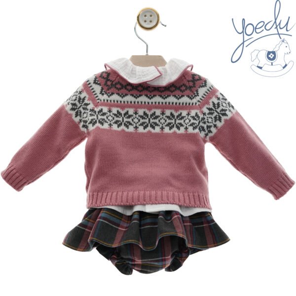 Conjunto baby niña 3 piezas de yoedu  0203 - Imagen 3
