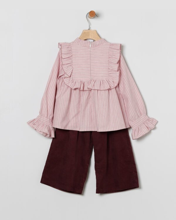 Conjunto blusa rayas y pantalón coco acqua 50499 - Imagen 3