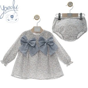 Vestido bebe familia de seda de Yoedu 5105