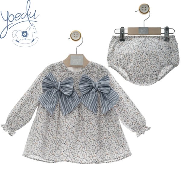 Vestido bebe familia de seda de Yoedu 5105