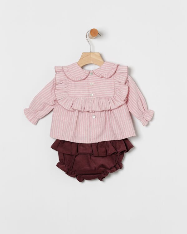 Conjunto blusa rayas coco acqua 80700 - Imagen 2