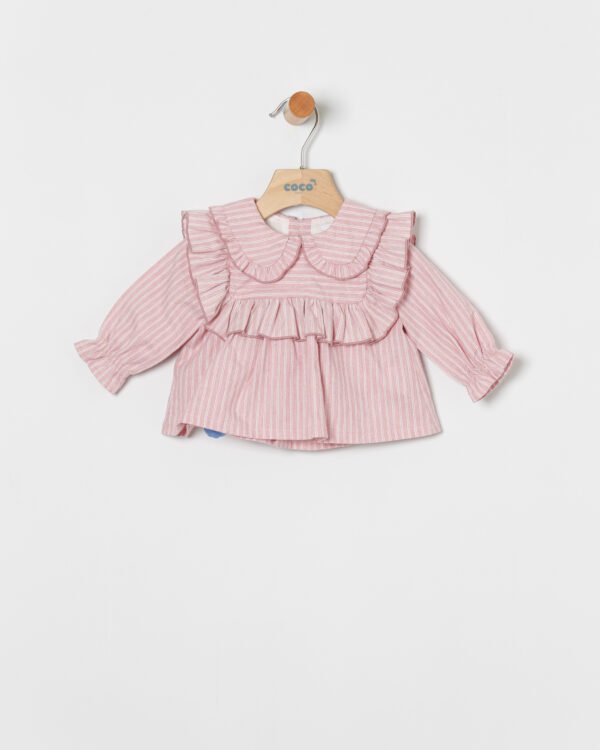 Conjunto blusa rayas coco acqua 80700 - Imagen 3