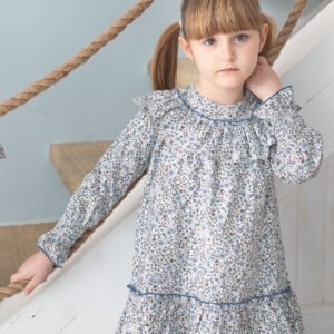 Vestido de niña estampado flores coco acqua 50489