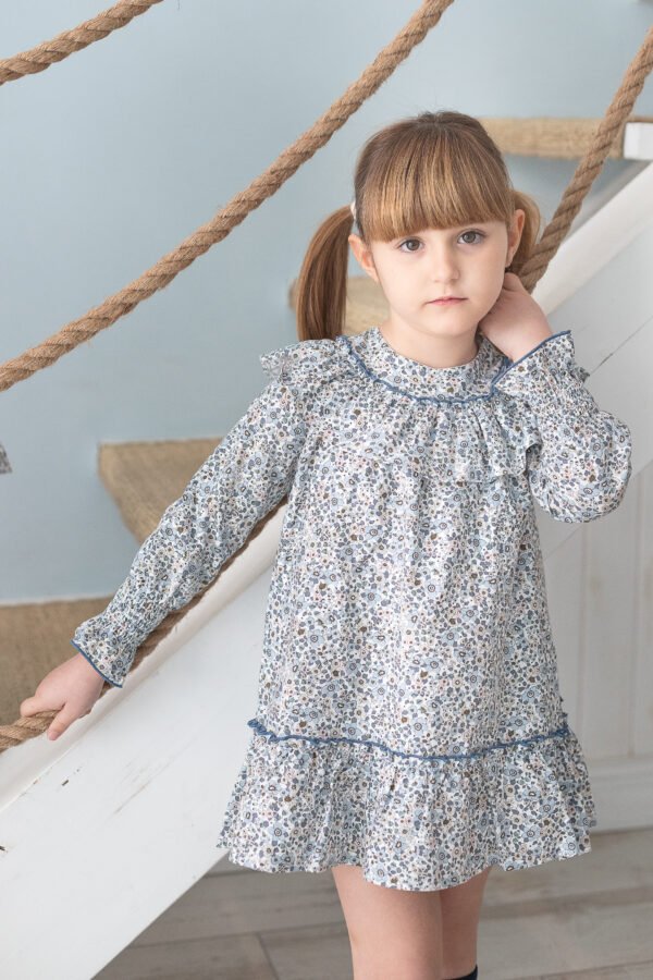 Vestido de niña estampado flores coco acqua 50489