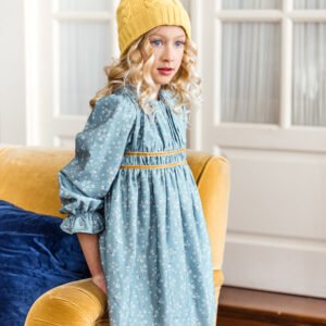 Vestido infantil yoedu familia organza