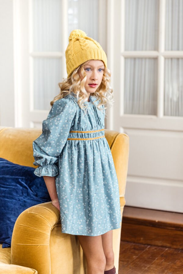 Vestido infantil yoedu familia organza