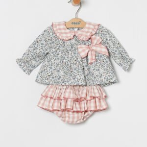 Conjunto blusa y braguita estampado flores coco acqua 80697