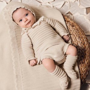 Conjunto braga punto 4 piezas de Juliana vistiendo bebes 25578