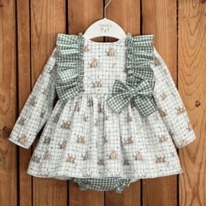 Jesusito Donatella vichy verde de Valentina bebés