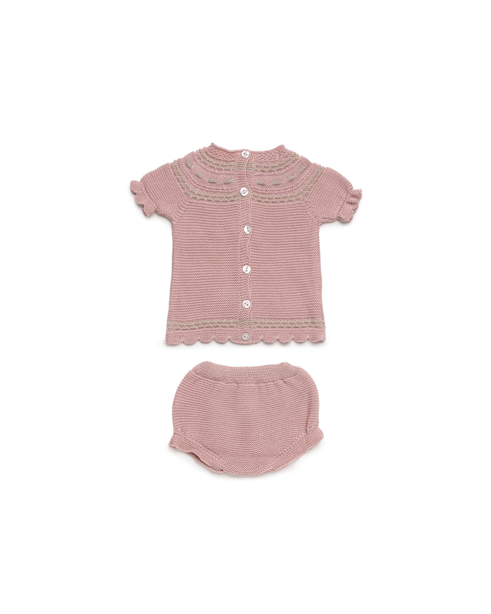 Conjunto braga punto canesú motas de Juliana 26064 - Imagen 2