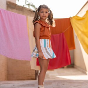 Conjunto falda multicolor de cocote 57070