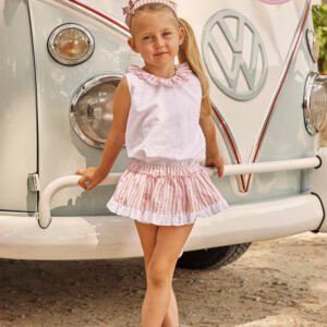 Conjunto niña rayas rosa de juliana 26201
