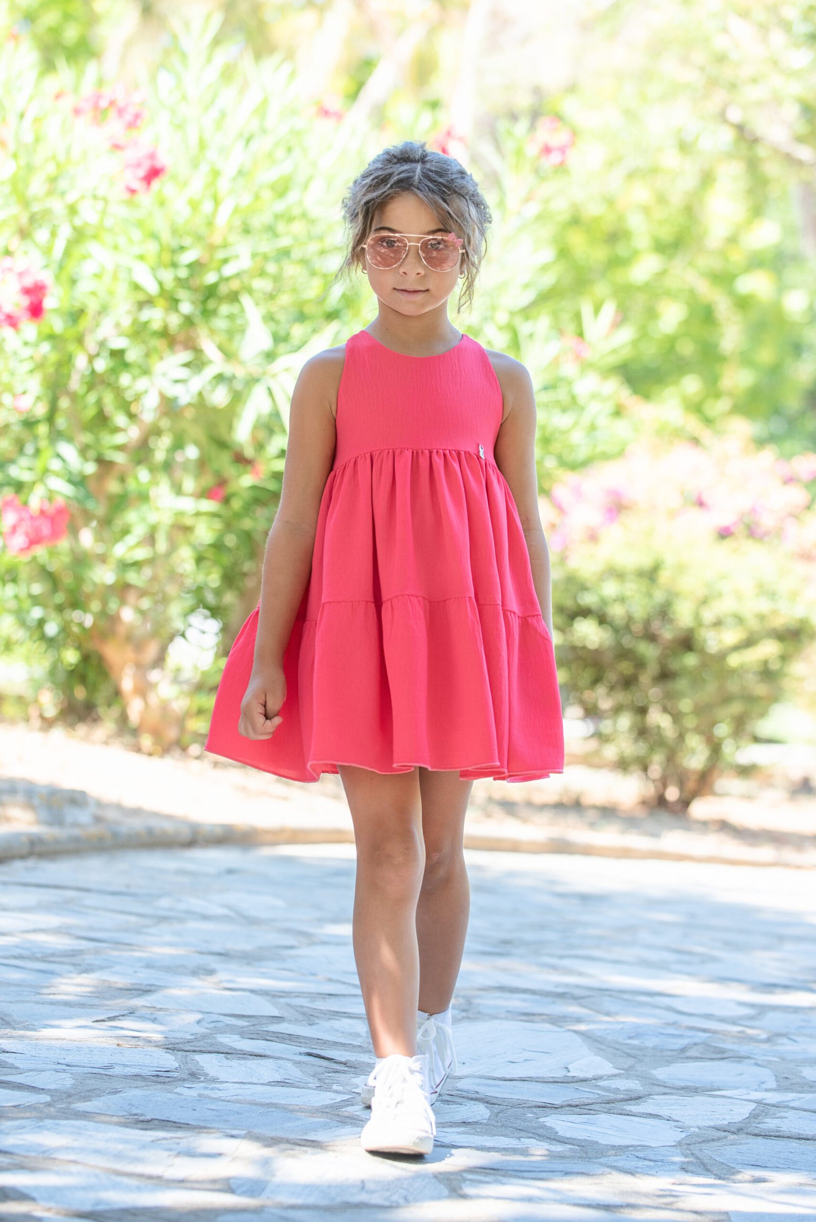 Vestido niña coral de vera 26VV02