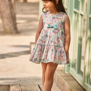 Vestido 2 volantes flores cuadros de juliana 26134