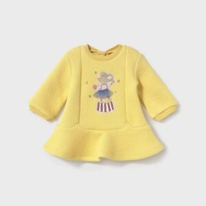 Vestido punto acolchado recién nacida de mayoral new born