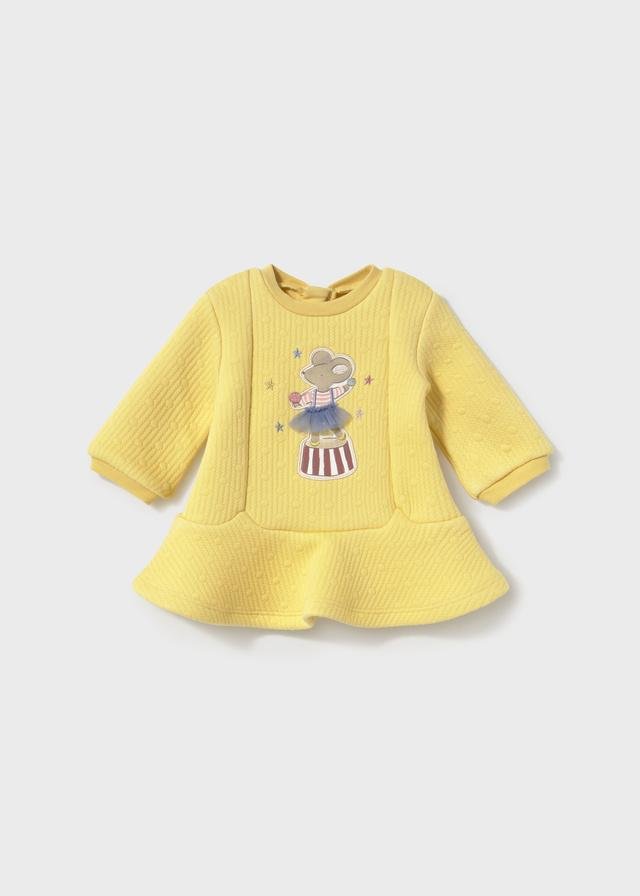 Vestido punto acolchado recién nacida de mayoral new born